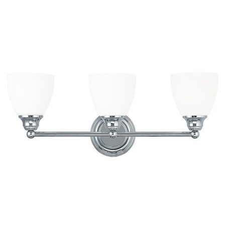 Livex Lighting Somerville 3 Light Polished Chrome Bath Vanity 13663-05