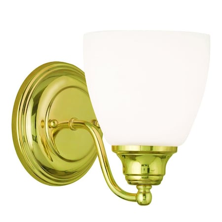 Livex Lighting Somerville 1 Light Polished Brass Wall S 13671-02
