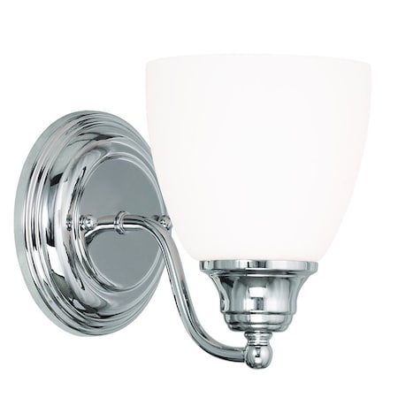 Livex Lighting Somerville 1 Light Polished Chrome Wall Sconce 13671-05