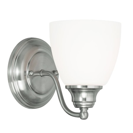 Livex Lighting Somerville 1 Light Brushed Nickel Wall Sconce 13671-91