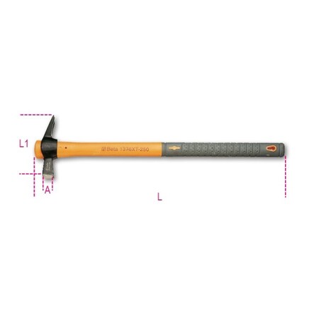 Beta Claw Hammer Plastic Shaft, 400mm 013760540