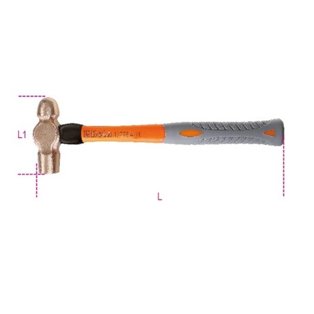 Beta 12 oz. Nonsparking Ball Peen Hammer 013770884