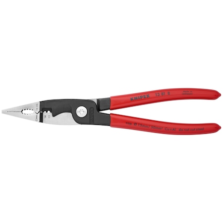 Knipex Wire Strippers, 8" 6-in-1 Electrical Ins 13 81 8 SBA