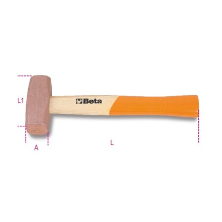 Beta Copper Head Hammer, Wooden, 2000mm 013850420