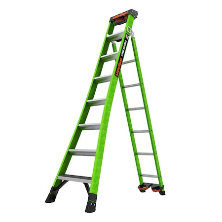 Little Giant Ladders FIBERGLASS COMBINATION LADDER, Extension Ladder, Leaning Ladder, Stepladder Configuration, 17 ft 13908-071