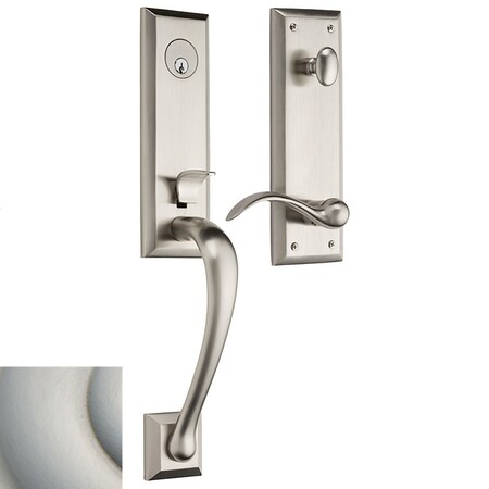 Baldwin Entry Handlesets Lifetime Satin Nickel 85352.056.LENT