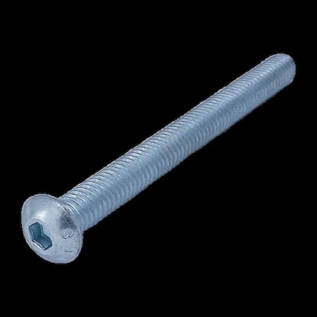 80/20 M8-1.25 Socket Head Cap Screw, Button, Blue Zinc Plated Steel, 80 mm Length 13-3948
