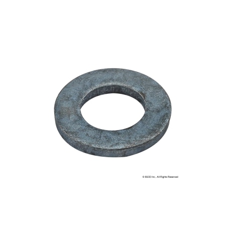 80/20 Flat Washer, For Screw Size M6 , Steel Zinc Plated Finish 13-6041