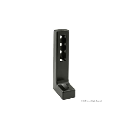 80/20 Die-Cast Floor Bracket Blk 14006
