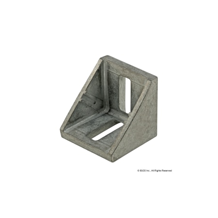 80/20 SlottedCornerBracket, Zinc, 39mm, 39mm 14078