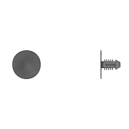 Disco Blk Nyln Mud Shield Ret 1/4" Hole 3/4" H 1410PK
