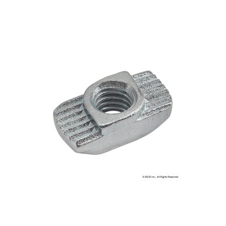 80/20 Hammer Nut Slot, Steel, Zinc-Plated 14164
