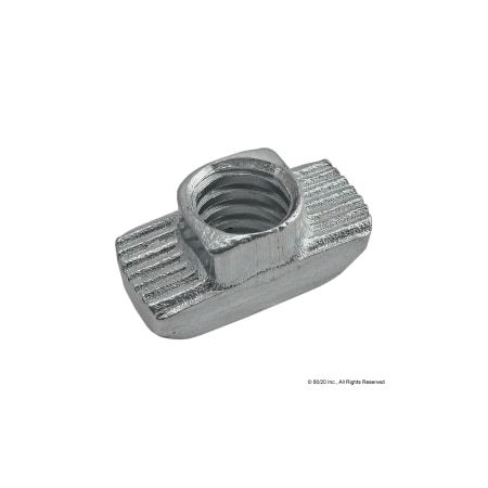 80/20 Hammer Nut Slot, Steel, Zinc-Plated 14165