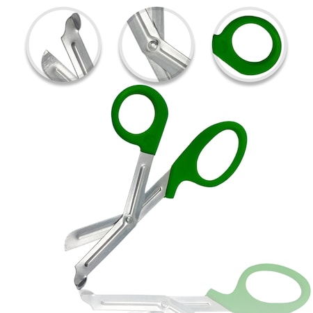 Cynamed EMT Medical Shears, 7.25", Green CYZR-0065