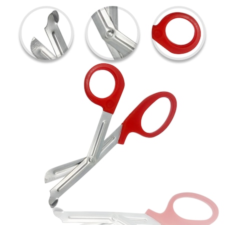 Cynamed EMT Medical Shears, 7.25", Red CYZR-0062