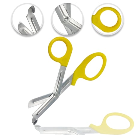 Cynamed EMT Medical Shears, 7.25", Yellow CYZR-0064