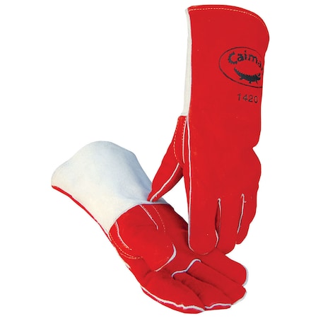 Caiman Stick Welding Gloves, Cowhide Palm, Universal, PR 1420