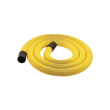 Dustless Technologies Vacuum Hose, 12 ft L, Yellow, Plastic 14251