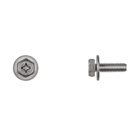 Disco SS License Plate Screws 6-1.00X20mm Phil Hex Head PK50 14276PK