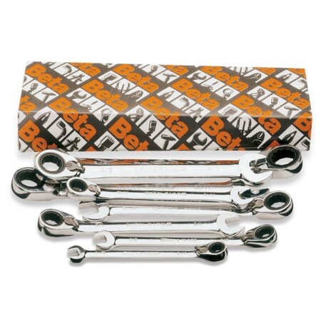 Beta Reversible Ratchet Comb Wrnch Set, 8 pcs. 001420330