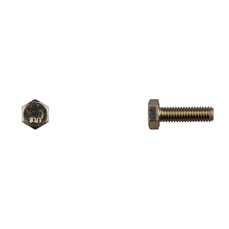 Disco Class 10.9, M6-1.00 Hex Head Cap Screw, Zinc Yellow Steel, 20 mm L 14427PK
