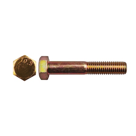 Disco Class 10.9, M14-2.00 Hex Head Cap Screw, Zinc Yellow Steel, 80 mm L 14609PK