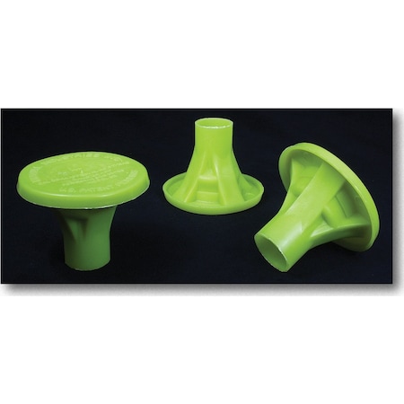 Mutual Industries No 4-No 8 OSHA Rebar Cap, Lime, 100 CT 14640-138-4