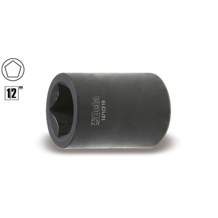 Beta 1/2" Drive, 14mm Metric Socket, 5 Points 014710314