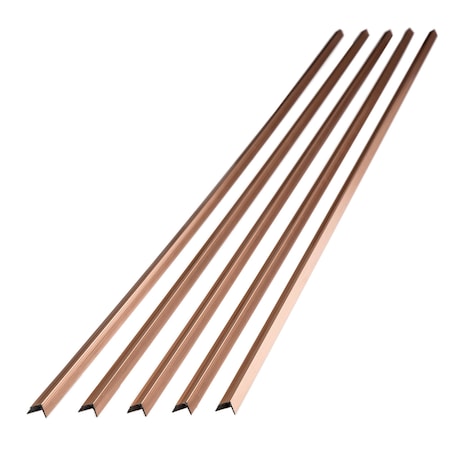 Fasade Outside Corner Trim Polished Copper, PK5 14725