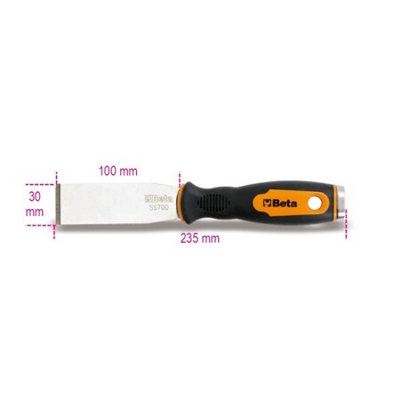 Beta Straight Putty Knife Scraper 014790315