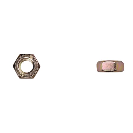Disco Hex Nut, M10-1.50, Class 10, Zinc Yellow Plated 14805PK