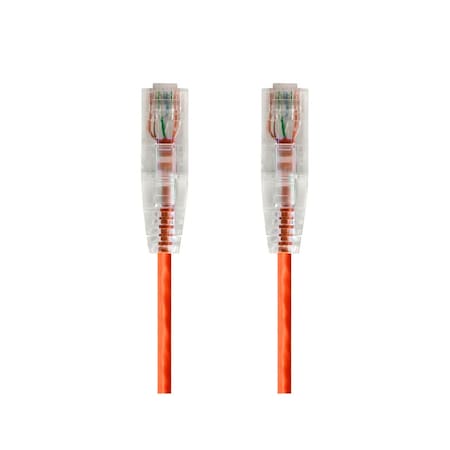 Monoprice Slim Cat6 Utp Cable 5 ft.Orange 14811