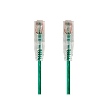 Monoprice Slim Cat6 Utp Cable 5 ft.Green 14812