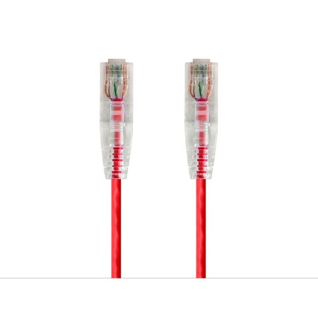 Monoprice Slim Cat6 Utp Cable 14 ft.Red 14822