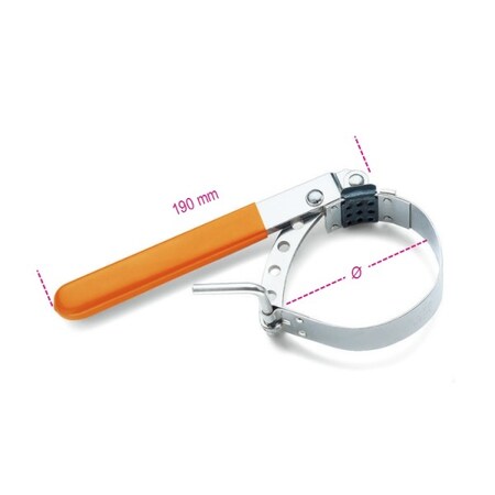 Beta Adjustable Oil Filter Wrench, 60-80mm 014920001