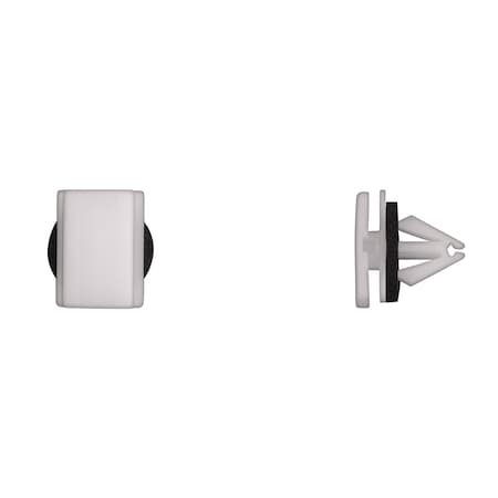 Disco Wht Nyln Moulding Clips 10mm Hole Size 15mm Stem L PK15 14955PK