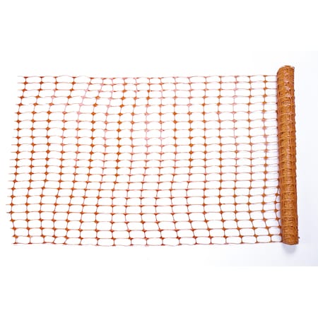 Mutual Industries Warning Barrier Fence, 4 ft. x 50 ft., , Plastic Orange, 4 Inch L 14993-50