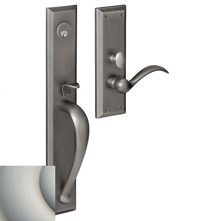 Baldwin Entry Handlesets Lifetime Satin Nickel M504.056.LENT