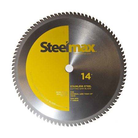 Steelmax 14", TCT Blade, Stainless Steel SM-BL-014-SS