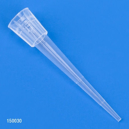 Globe Scientific Pipette Tip, 0.1 to 10uL, 31mm H, PK960 150030RS