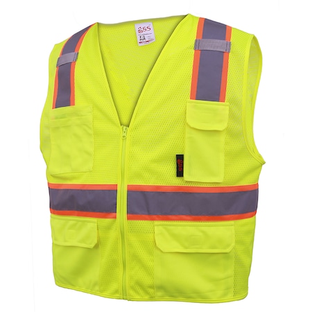 Gss Safety Hi-Vis Short Sleeve T-Shirt, 100% Polyester Birdseye, Orange, 4XL 5008-4XL
