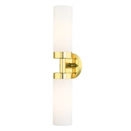 Livex Lighting Polished Brass ADA Vanity Sconce, 2 Light 15072-02