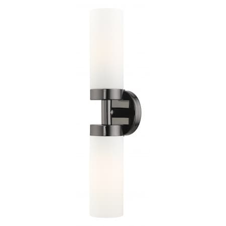 Livex Lighting Black Chrome ADA Vanity Sconce, 2 Light 15072-46