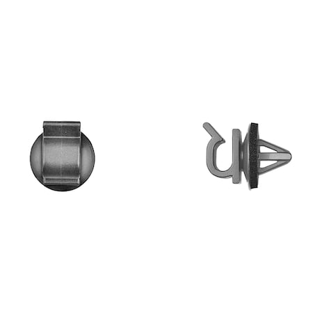 Disco Blk Nyln Hood Prop Clips 6mm Rod Dia PK25 15074PK