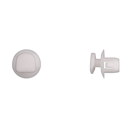 Disco Wht Nyln Tail Lght Clips 9.70mmX10.20mm Square Hole PK25 15079PK
