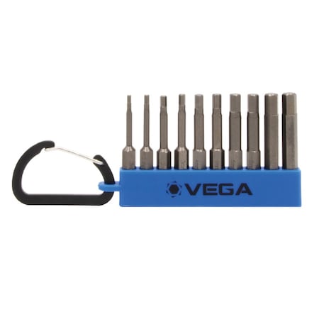 Vega Hex, MM Carabiner Set, 10 pc, 4 in Length, S2 Steel 150HMCS10