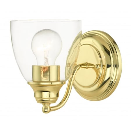 Livex Lighting Polished Brass Vanity Sconce, 1 Light 15131-02