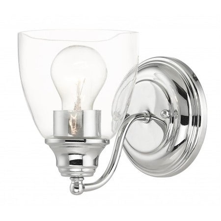 Livex Lighting Polished Chrome Vanity Sconce, 1 Light 15131-05