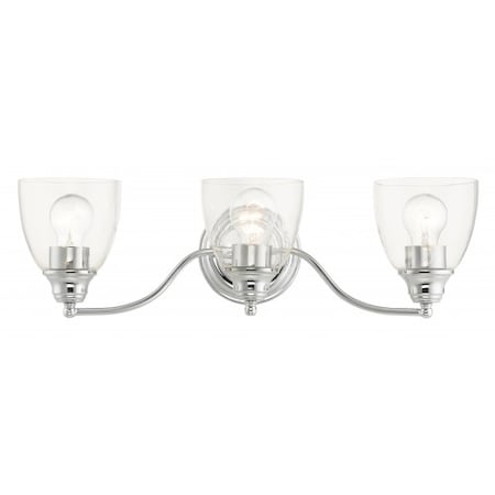 Livex Lighting Polished Chrome Vanity Sconce, 3 Light 15133-05