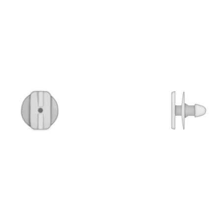Disco Wht Nyln Moulding Clips 4.5mm Hole 9mm Stem L PK25 15136PK